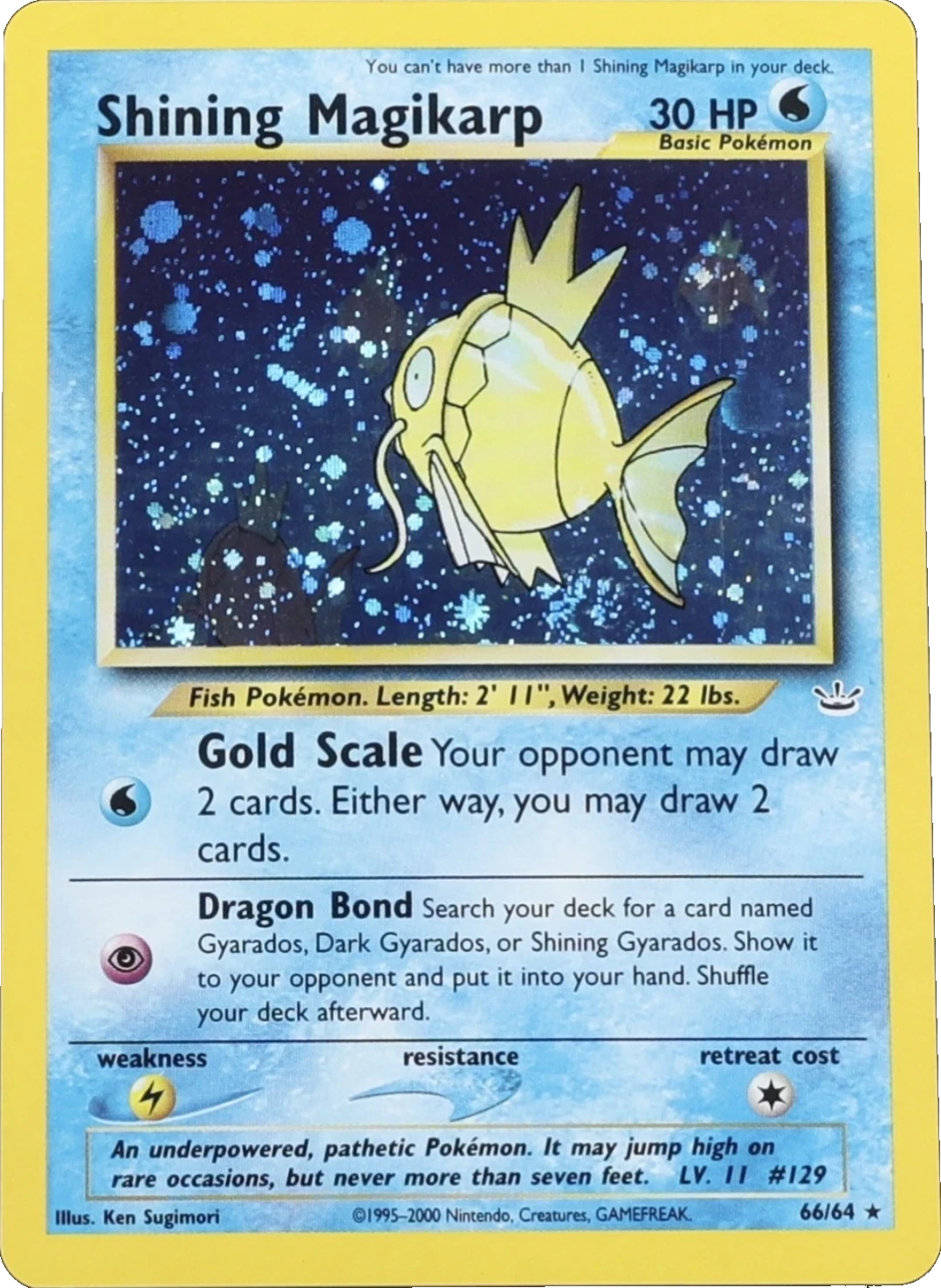 Shining Magikarp Double Holo Error